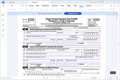 IRS Form 8300 Fill it in a Smart Way