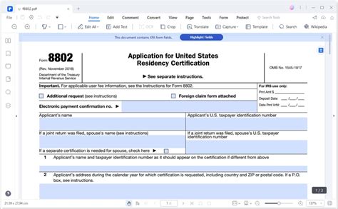 IRS Form 8802 How to Fill it Right