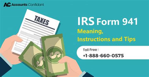 IRS Form 941 Meaning, Instructions and Tips AccountsConfidant