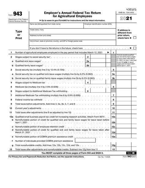 IRS Form 943 Complete PDF Tenplate Online in PDF