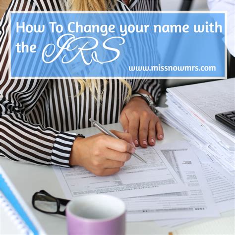 IRS Name Change How to file the IRS 8822 MissNowMrs