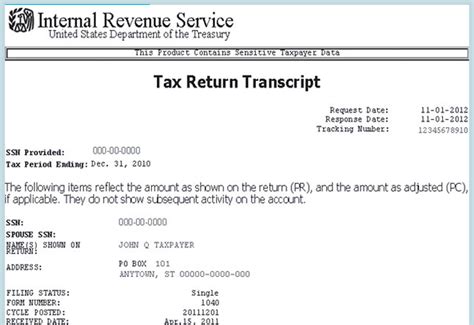 IRS Redesigns Tax Transcript to Protect Taxpayer Data CPA Practice