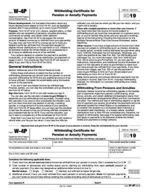 IRS W4P 2019 Fill and Sign Printable Template Online US Legal Forms