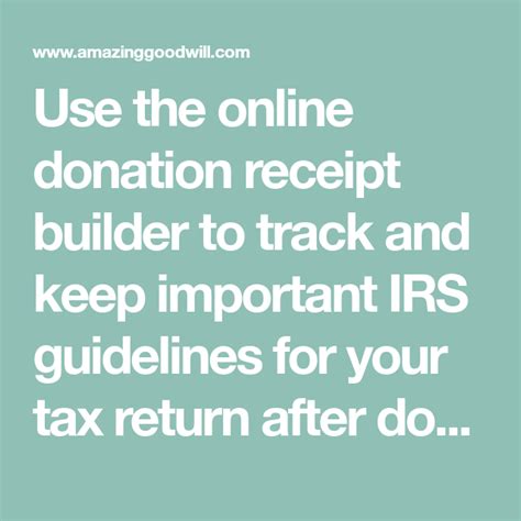 IRS tax deductions from Goodwill donations : r/personalfinance