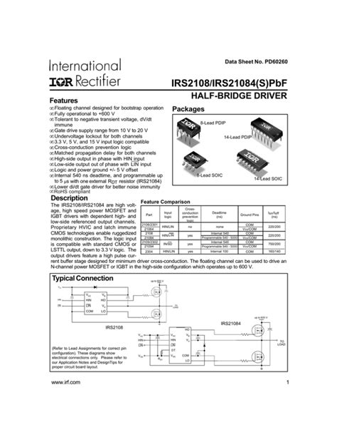 IRS21084 Data Sheet