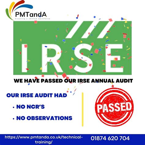 IRSE Licensing - PM Training and Assessing