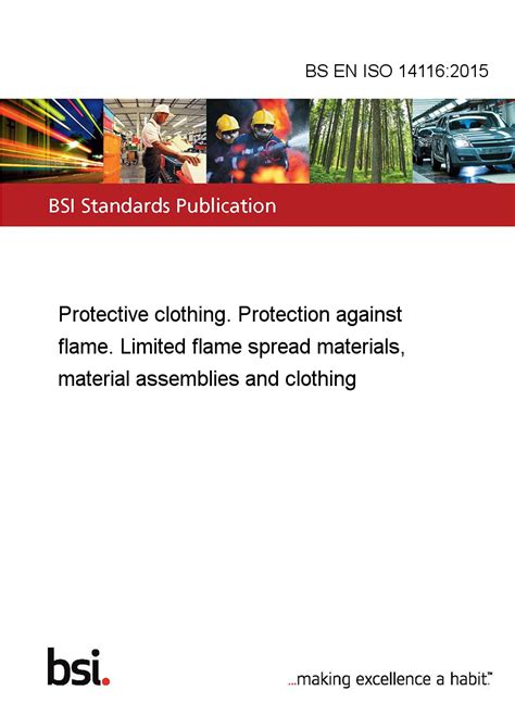 ISO 14116:2015 - Protective clothing — Protection against flame ...