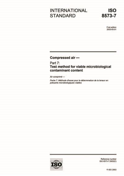 ISO 8573-7:2003 is the most