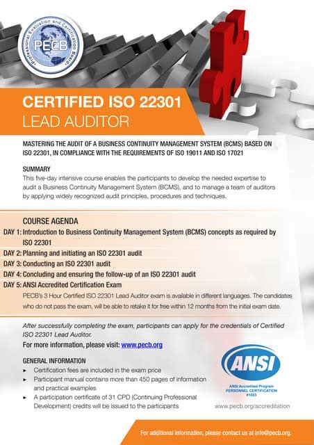 ISO-22301-Lead-Auditor Ausbildungsressourcen