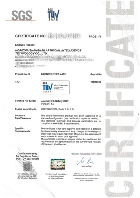 ISO-26262-CIA Zertifikatsdemo