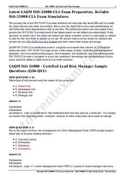 ISO-31000-CLA Reliable Exam Tutorial