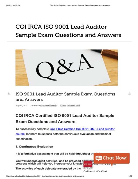 ISO-9001-Lead-Auditor Exam Fragen
