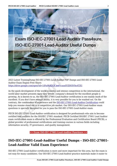 ISO-IEC-27001-Lead-Auditor Dumps