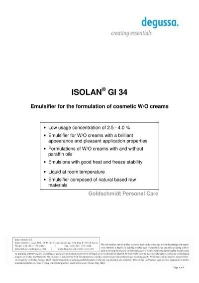 ISOLAN® GI 34 - -Glenn Corp-