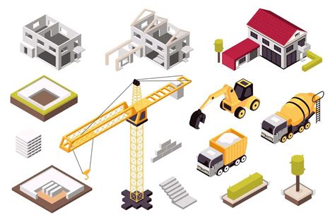 Isometric Construction Structure Vector Art, Icons, and ... - Vecteezy - muktibox.com