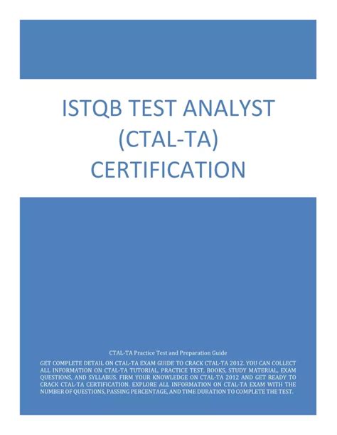 ISTQB-CTAL-TA Zertifikatsfragen