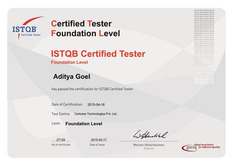 ISTQB-CTFL Zertifikatsdemo