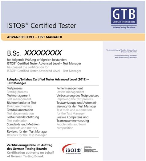 ISTQB-CTFL Zertifizierung