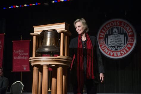 ISU Alum Jane Lynch visits Central Illinois