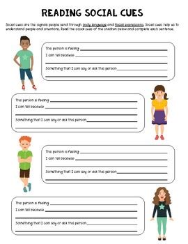 IStatement Worksheet Reading Social Cues Classful