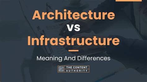 IT Architecture vs. IT Infrastructure: Difference? (Easy) - Tech With …