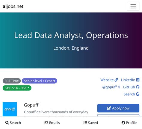 IT Operations Analyst Job in California, ON at Gopuff