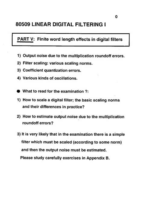 IT6502-FINITE WORD LENGTH EFFECTS QUESTION BANK