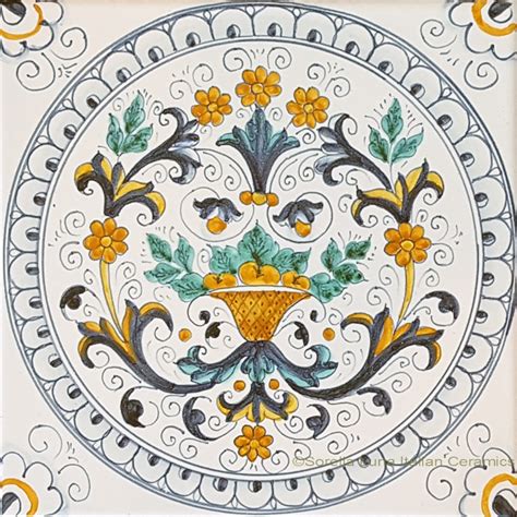 Italian hand painted ceramic tiles - muktibox.com