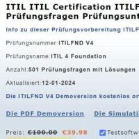 ITIL-4-Foundation Deutsche Prüfungsfragen