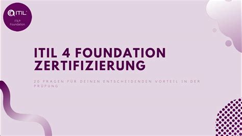 ITIL-4-Foundation Zertifizierung