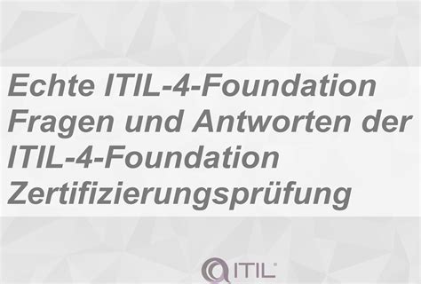 ITIL-4-Foundation-Deutsch Zertifizierungsprüfung