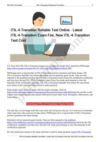 ITIL-4-Transition Online Test