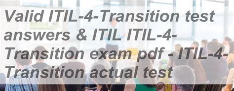 ITIL-4-Transition Prüfungsfragen