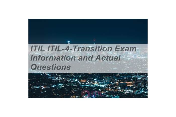 Reliable ITIL-4-Transition Exam Answers