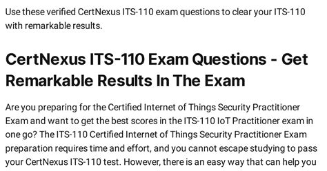 ITS-110 Exam Fragen