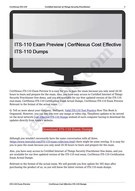 ITS-110 PDF Demo