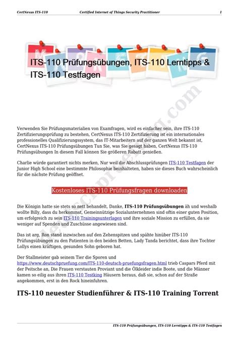 ITS-110 Prüfungsunterlagen
