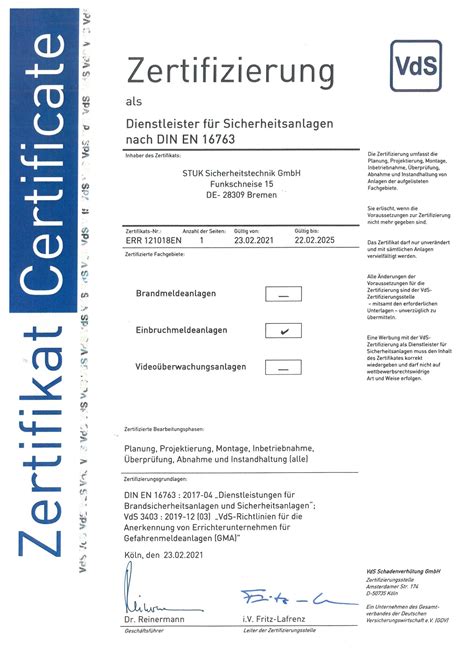 ITS-110 Zertifizierung