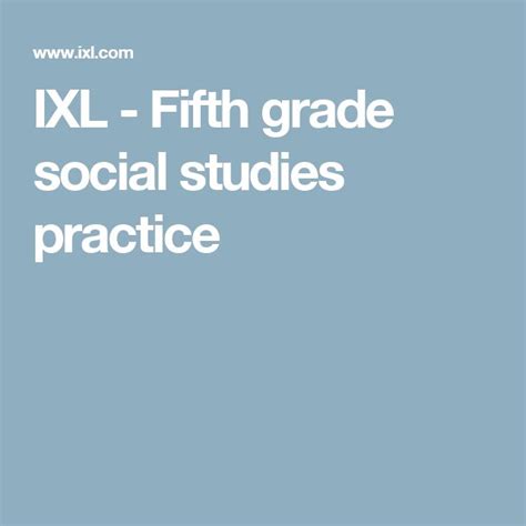 IXL Learn 5th grade social studies