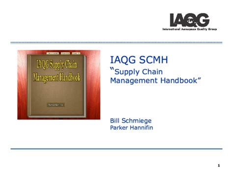 Iaqg supply chain management handbook free down load. - The little guys stock market success guide by al smith.