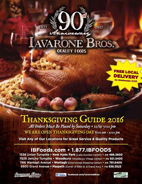 Iavarone thanksgiving menu. Thanksgiving is a time to gather with loved ones, give thanks, and indulge in delicious food. However, preparing a Thanksgiving feast can be time-consuming and stressful. Thankfull... 