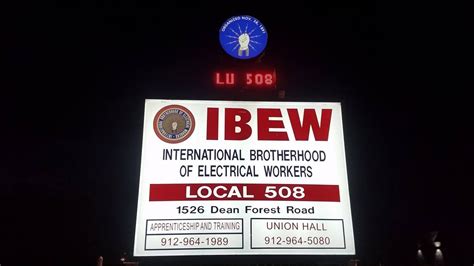 For job calls, please call our recorder at 912-964-5080 after 5pm. IBEW Local Union 508 1526 Dean Forest Road Savannah, Georgia 31408. Phone: 912-964-5080 Fax: 912-964-2171. Brunswick Office 6169 New Jesup Highway Brunswick, Georgia 31523. Phone: 912-265-2911.. 