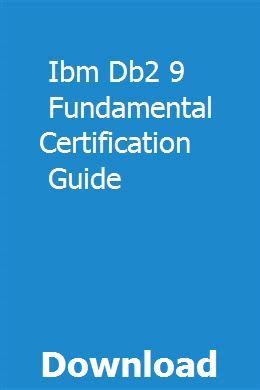 Ibm db2 9 fundamental certification guide. - Pt cruiser 2001 2002 2003 service repair manual.