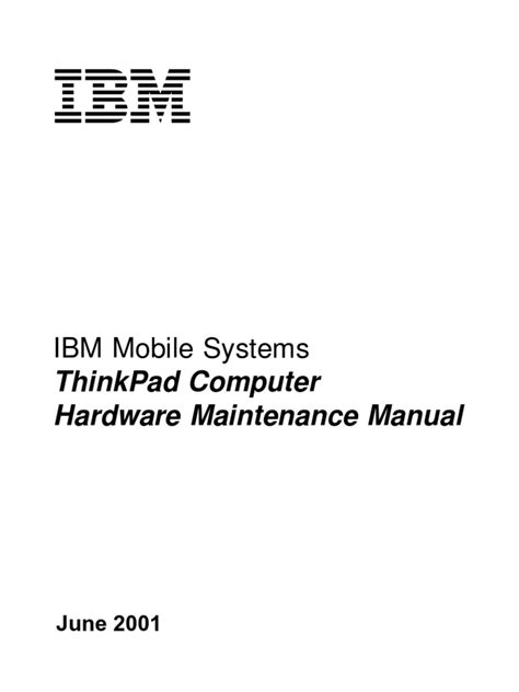 Ibm mobile systems thinkpad computer hardware maintenance manual. - Ingegneria delle risorse idriche manuale della soluzione.