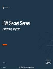 Ibm secret server overview.  Product overview IBM Security Secret Server helps organi...