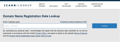 Icann domain lookup. Here’s how to check ICANN’s WHOIS lookup: Step 1: Visit ICANN’s database. Step 2: Enter the domain name you want to look up into the search bar and click the “Lookup” button. Step 3: View the results. Find out which registrar the domain is registered with and whether the domain is available, expired, or unavailable. 4. 