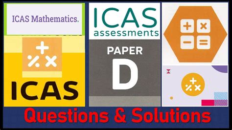 Icas maths paper d 2012.  ICAS Mathematics - Paper D | Questions &...