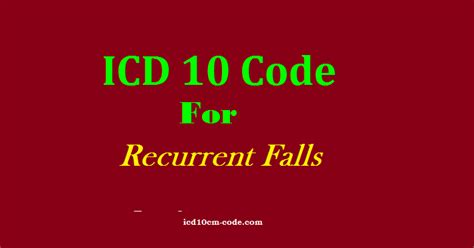 Icd 10 code for recurrent falls. Cerebral infarction, unspecified. I63.9 is a billable/specific ICD-10-CM code that can be used to indicate a diagnosis for reimbursement purposes. The 2024 edition of ICD-10-CM I63.9 became effective on October 1, 2023. 