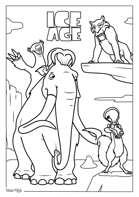 Ice Age Coloring Book