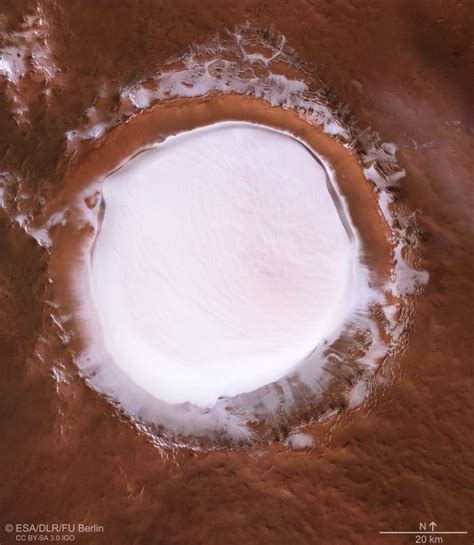 Ice Amount in Craters on the Martian Northern Polar Region